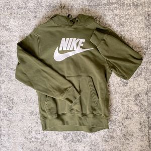 nike olive green hoodie